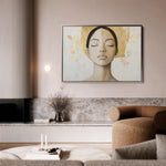 Portrait 192 Canvas Art 18" x 24" / 45 x 60 cm / Black