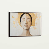 Portrait 192 Canvas Art 18" x 24" / 45 x 60 cm / Black