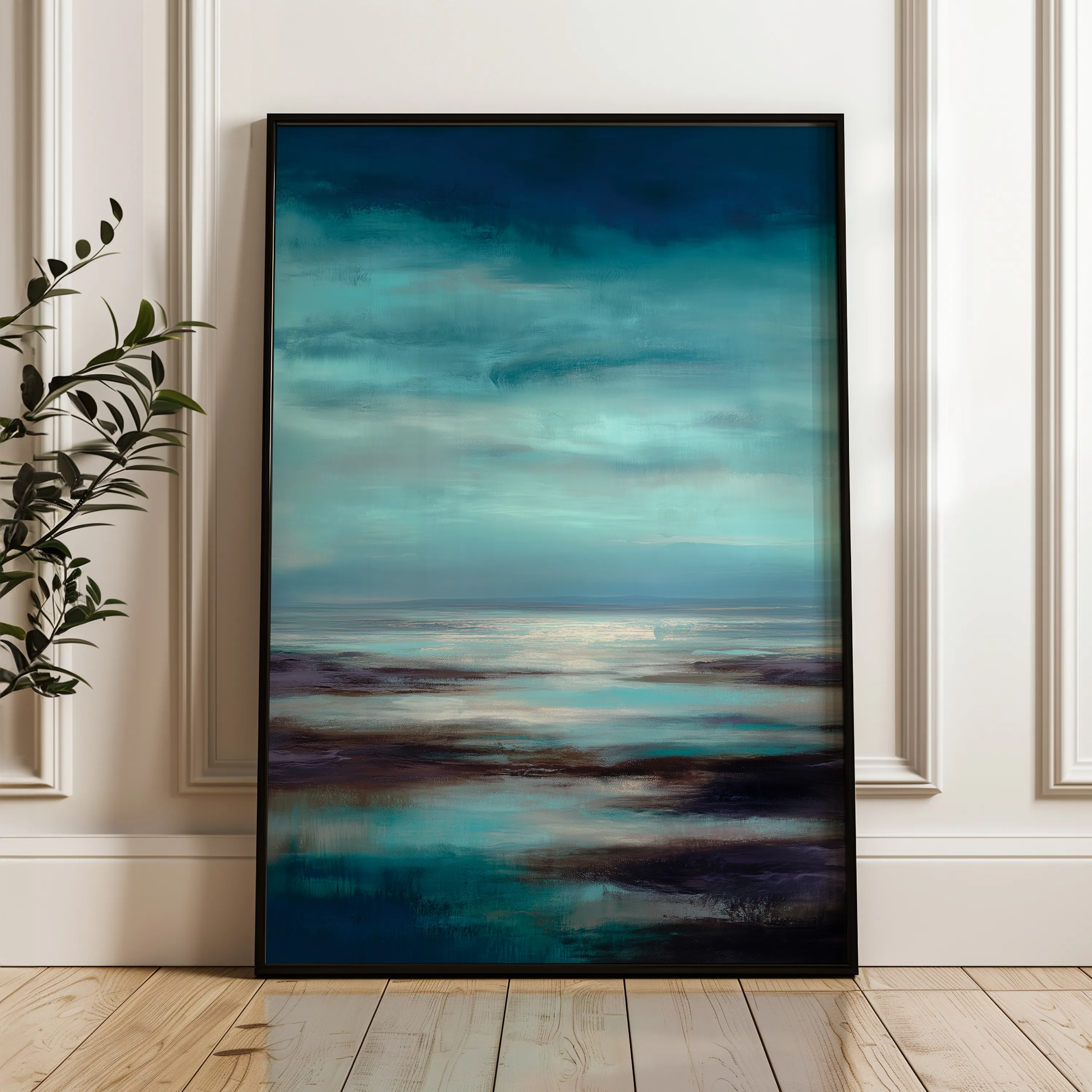 Abstract 1920 Canvas Art 18" x 24" / 45 x 60 cm / Black
