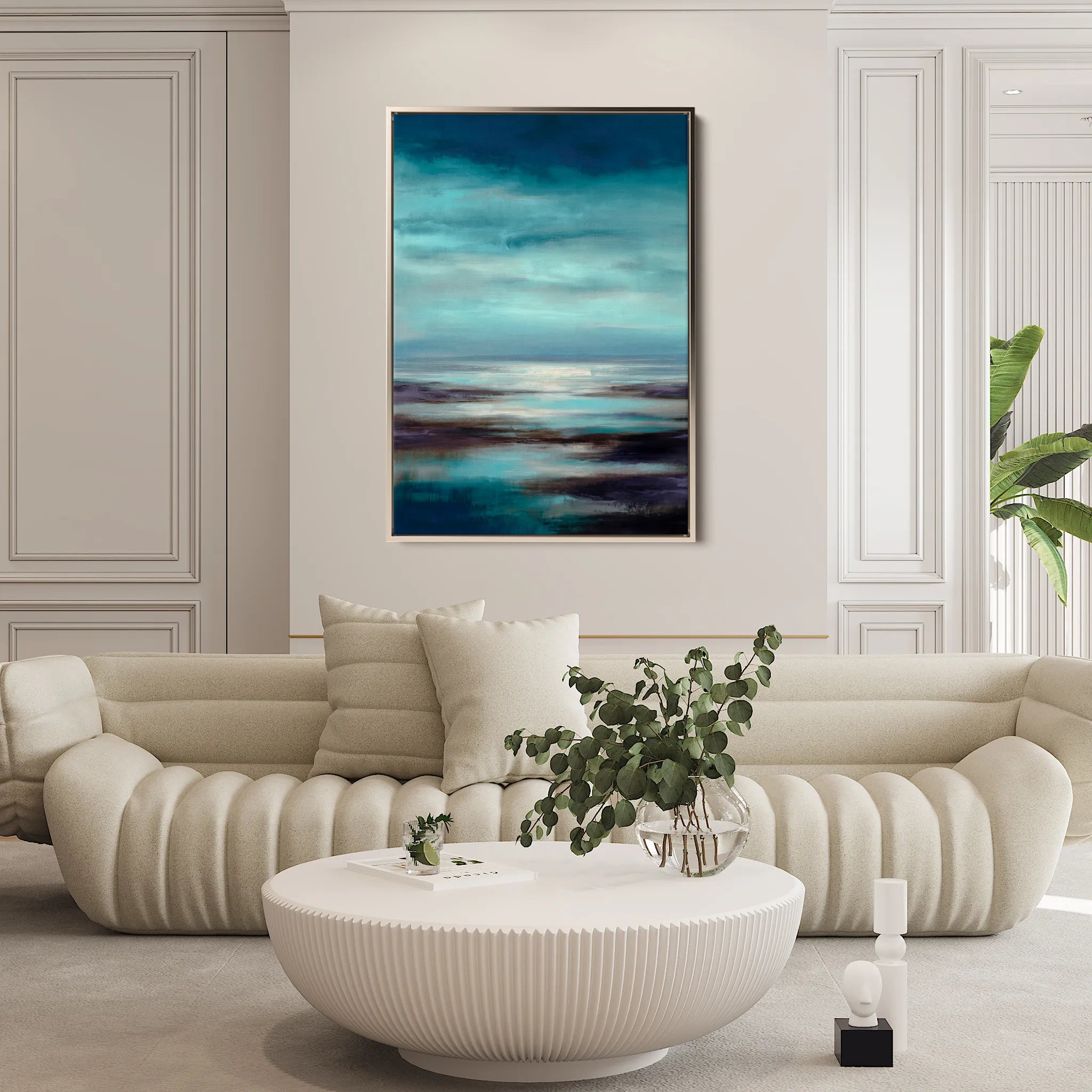 Abstract 1920 Canvas Art 18" x 24" / 45 x 60 cm / Black