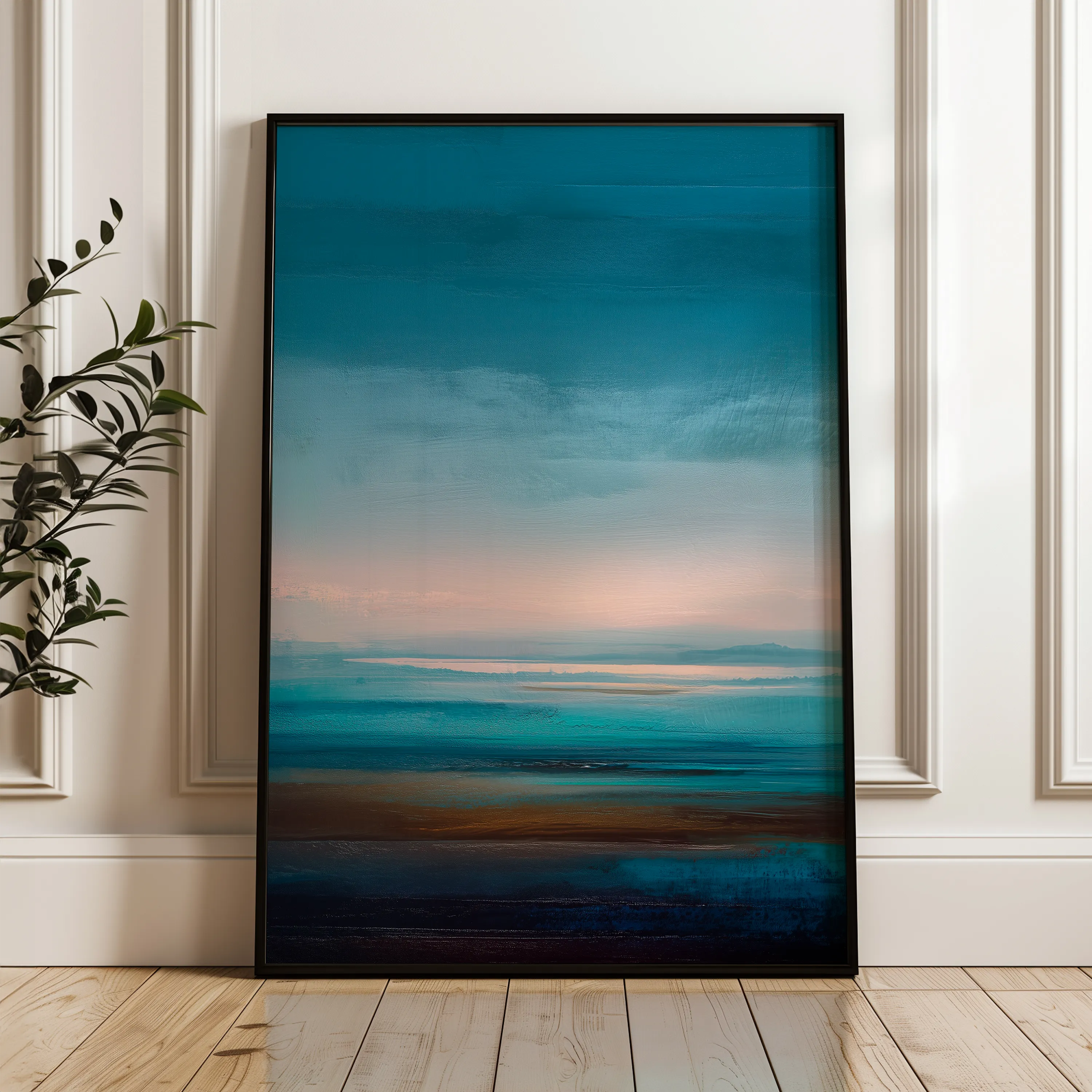 Abstract 1921 Canvas Art 18" x 24" / 45 x 60 cm / Black
