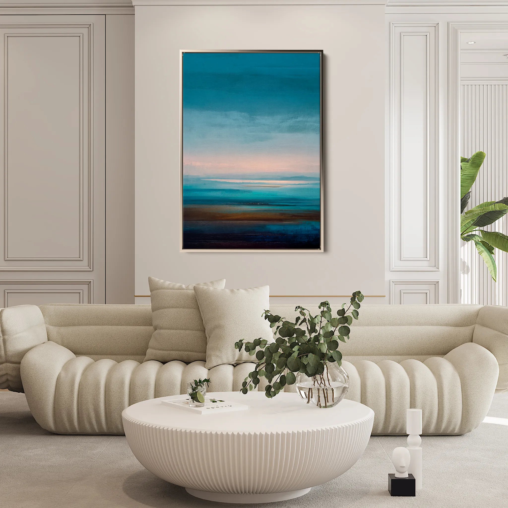 Abstract 1921 Canvas Art 18" x 24" / 45 x 60 cm / Black