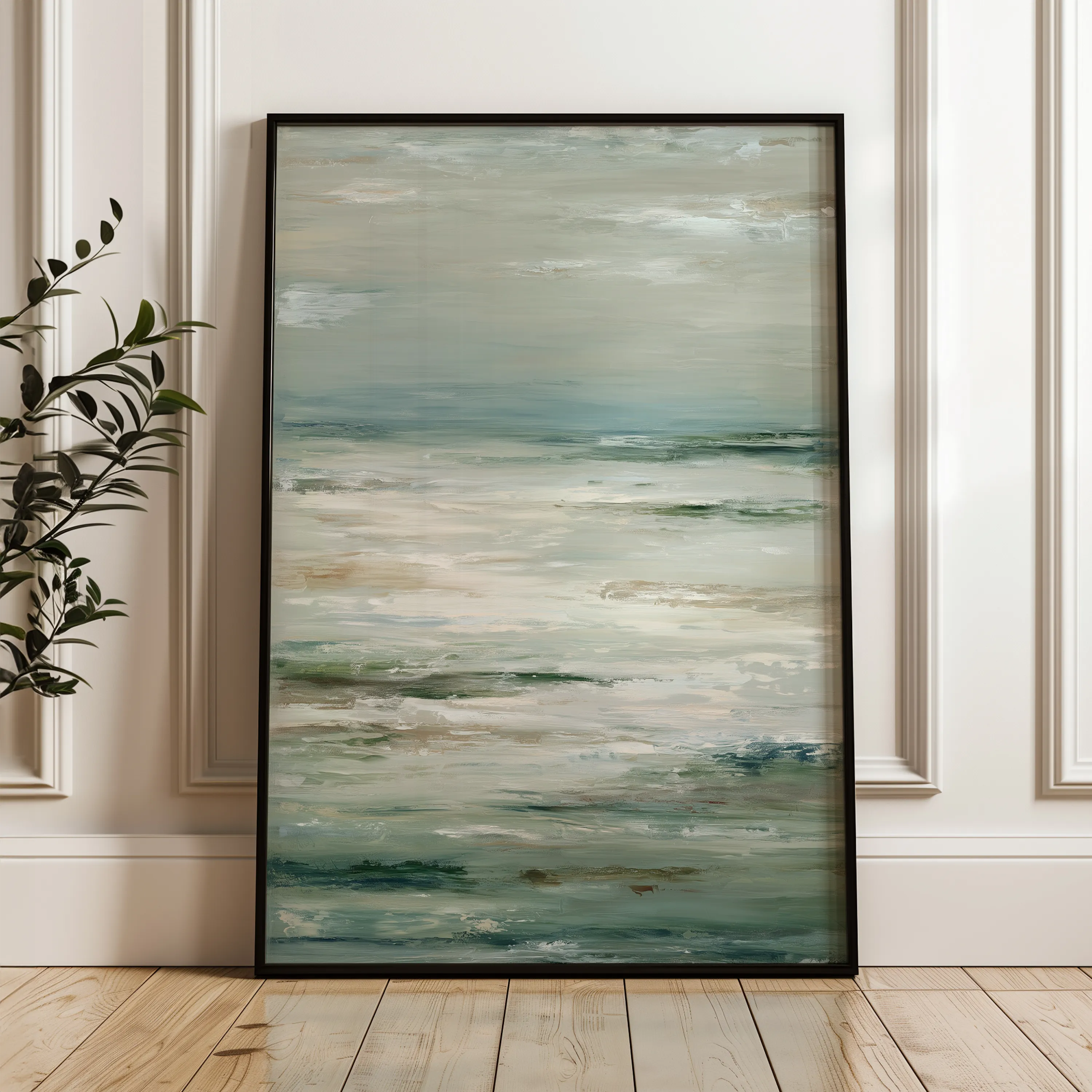 Abstract 1922 Canvas Art 18" x 24" / 45 x 60 cm / Black