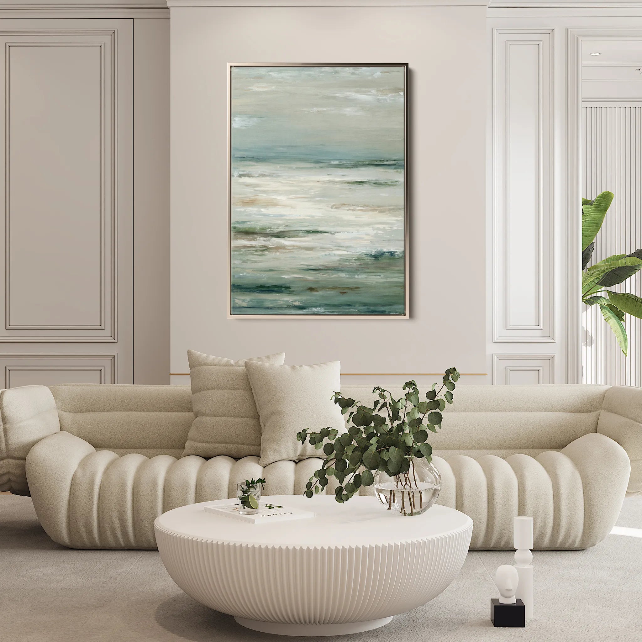 Abstract 1922 Canvas Art 18" x 24" / 45 x 60 cm / Black