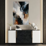 Abstract 1925 Canvas Art 18" x 24" / 45 x 60 cm / Black