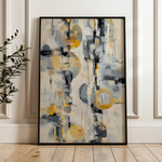 Abstract 1927 Canvas Art 60 x 40 cm / Black
