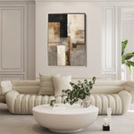 Abstract 1928 Canvas Art 18" x 24" / 45 x 60 cm / Black