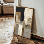 Abstract 1928 Canvas Art 18" x 24" / 45 x 60 cm / Black