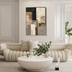 Abstract 1928 Canvas Art 60 x 40 cm / Black