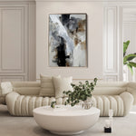Abstract 1929 Canvas Art 18" x 24" / 45 x 60 cm / Black