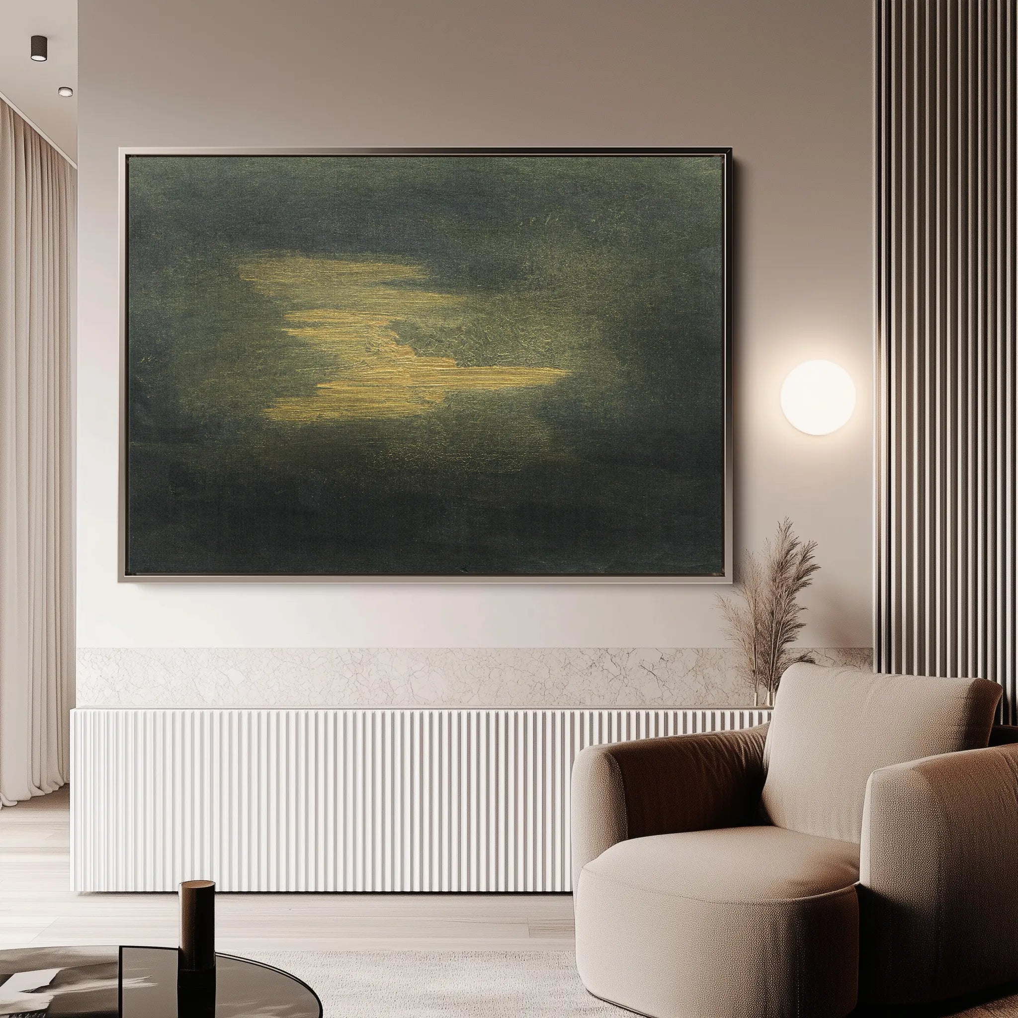 Abstract 193 Canvas Art 18" x 24" / 45 x 60 cm / Black