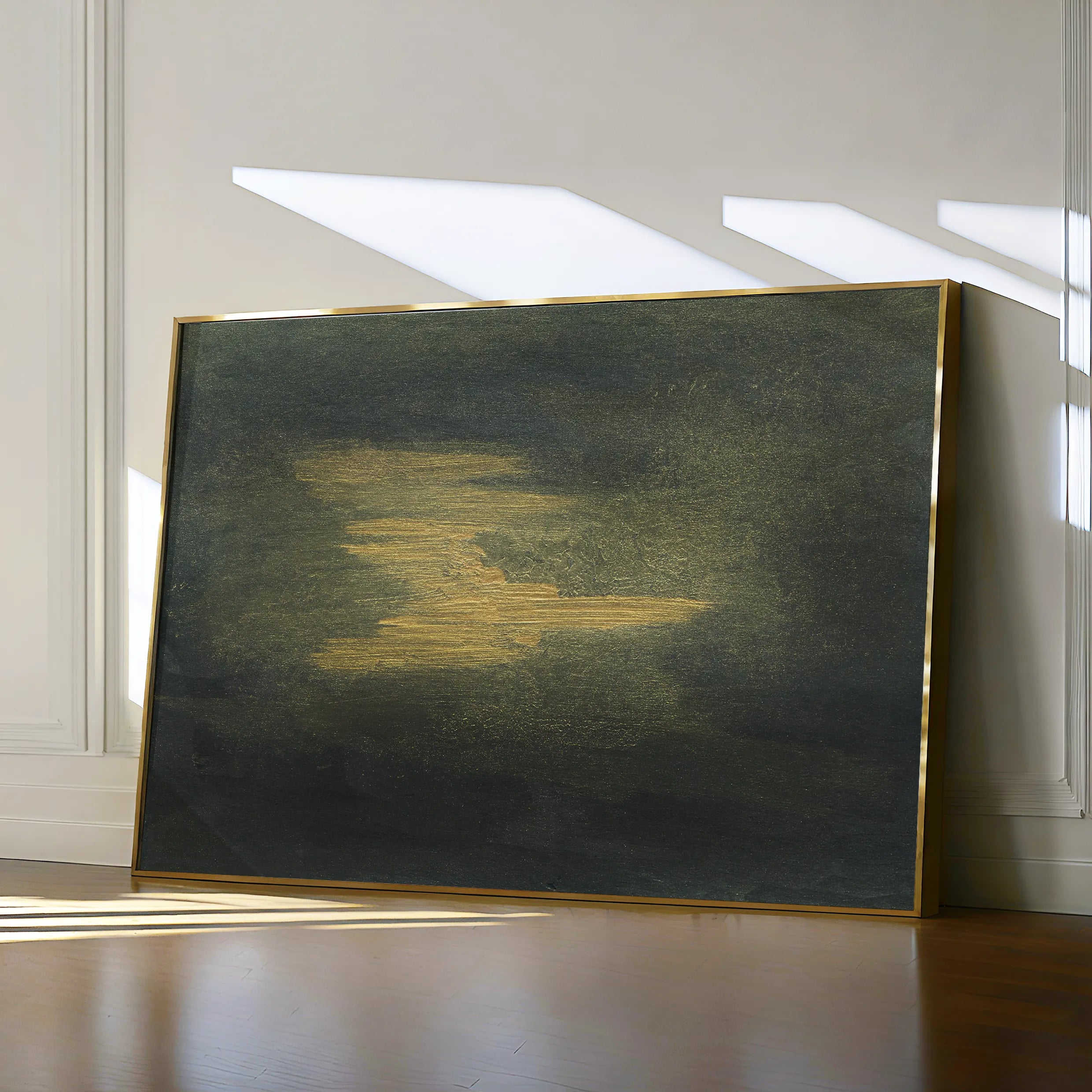 Abstract 193 Canvas Art 18" x 24" / 45 x 60 cm / Black