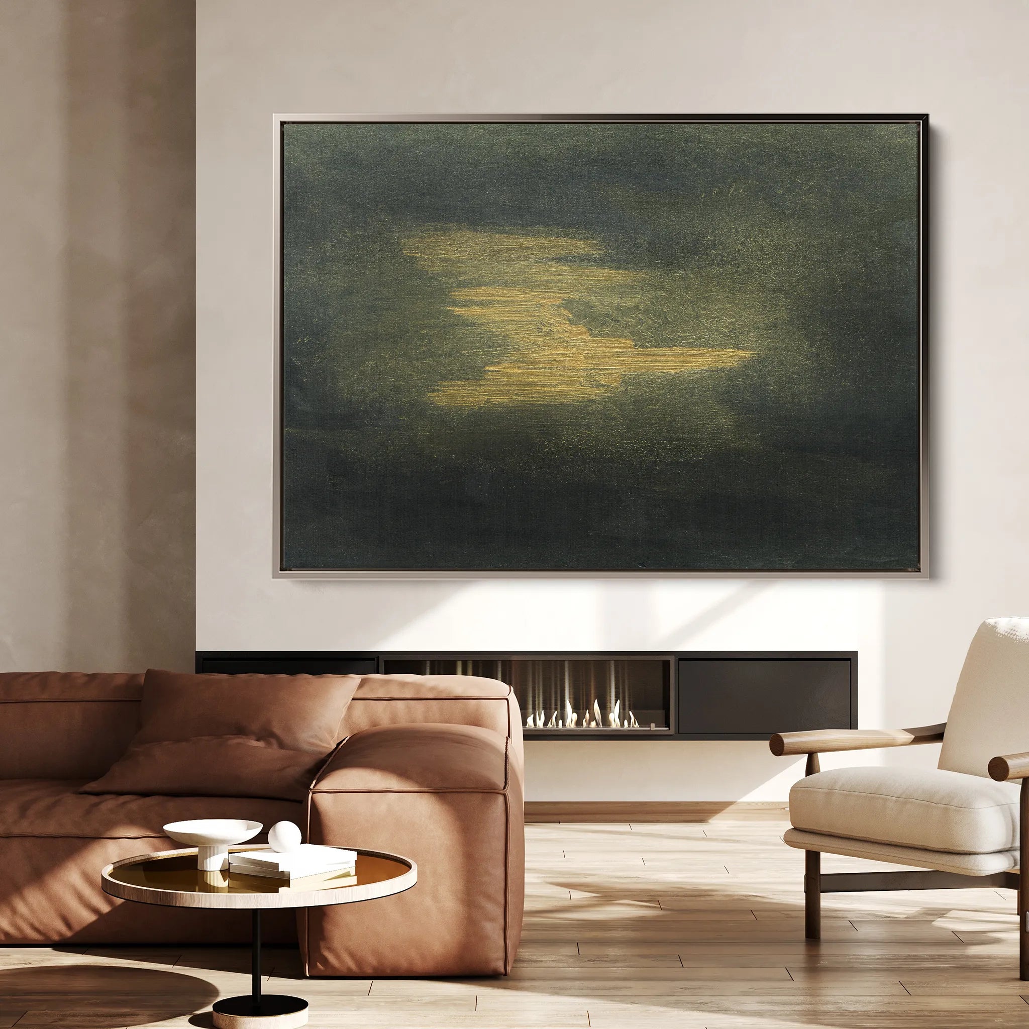 Abstract 193 Canvas Art 18" x 24" / 45 x 60 cm / Black