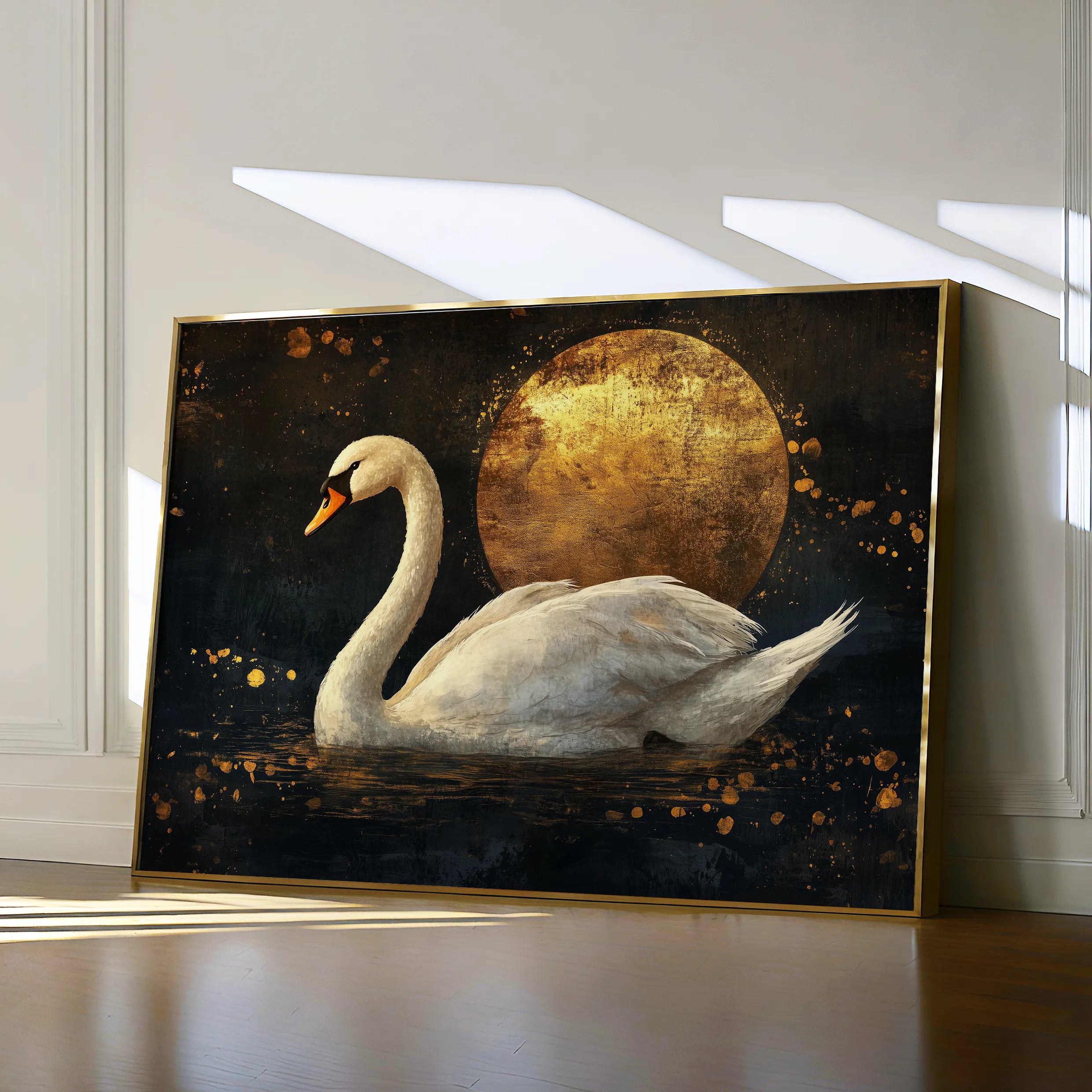 Animals 193 Canvas Art 18" x 24" / 45 x 60 cm / Black
