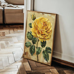 Floral 193 Canvas Art 18" x 24" / 45 x 60 cm / Black