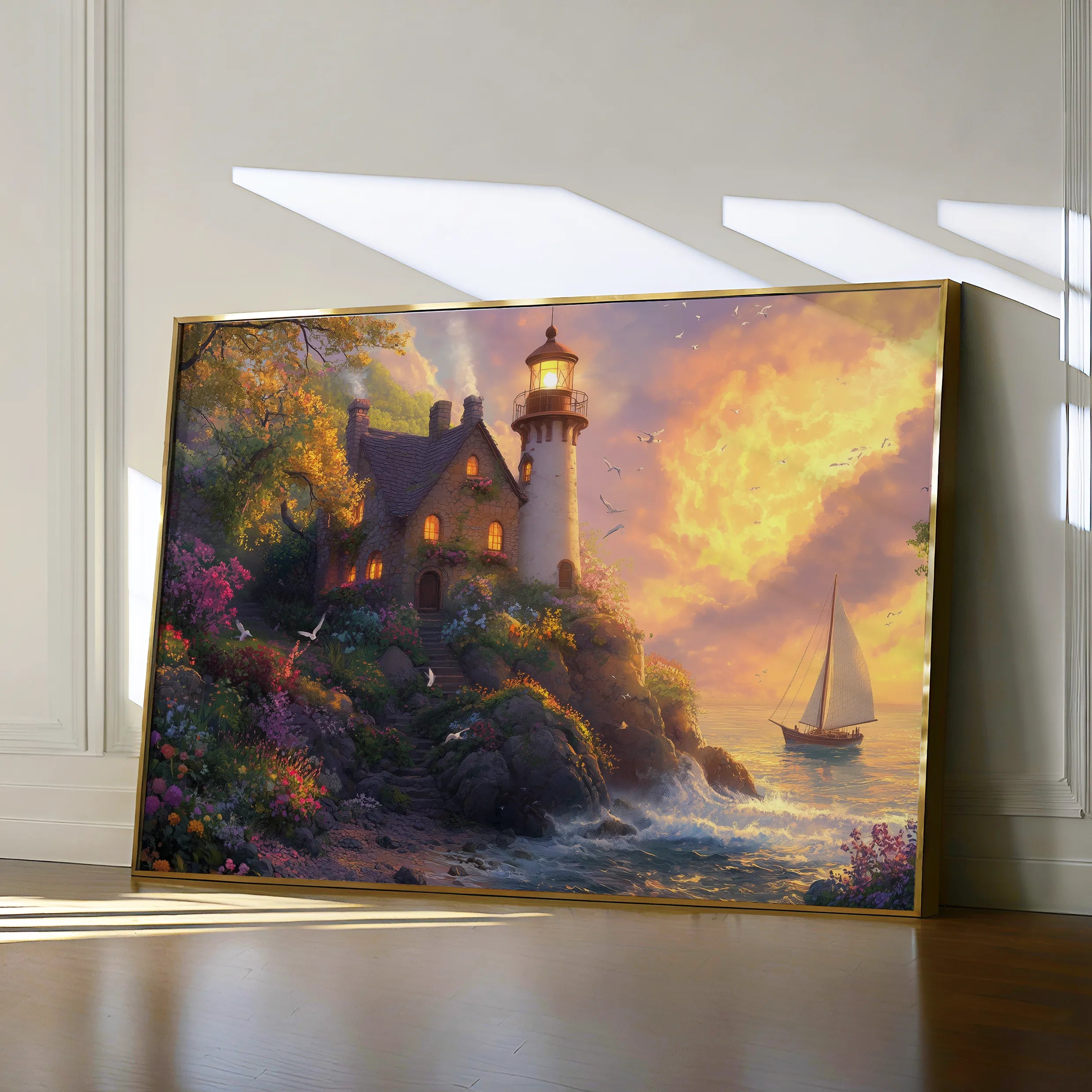 Landscape 193 Canvas Art 18" x 24" / 45 x 60 cm / Black