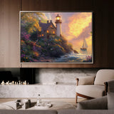 Landscape 193 Canvas Art 18" x 24" / 45 x 60 cm / Black