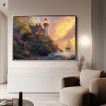 Landscape 193 Canvas Art 18" x 24" / 45 x 60 cm / Black