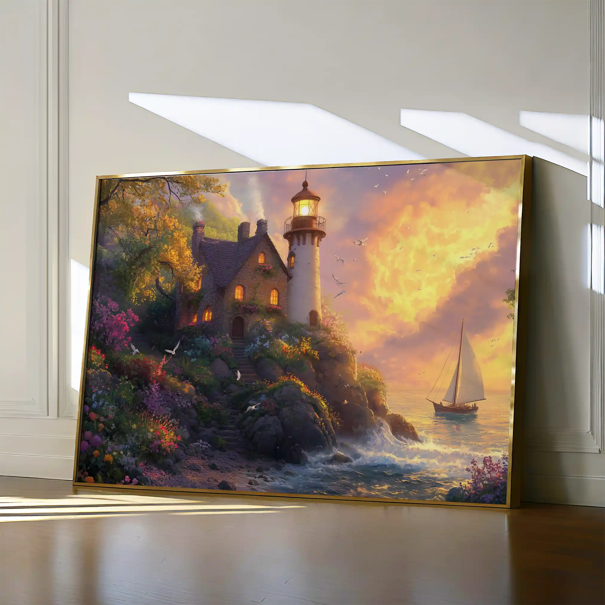 Landscape 193 Canvas Art 60 x 40 cm / Black