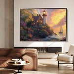 Landscape 193 Canvas Art 60 x 40 cm / Black