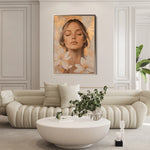 Portrait 193 Canvas Art 18" x 24" / 45 x 60 cm / Black
