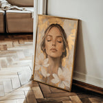 Portrait 193 Canvas Art 18" x 24" / 45 x 60 cm / Black