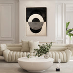 Abstract 1930 Canvas Art 18" x 24" / 45 x 60 cm / Black