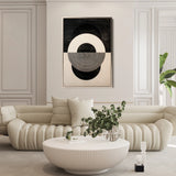 Abstract 1930 Canvas Art 18" x 24" / 45 x 60 cm / Black
