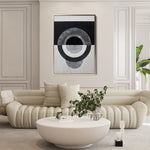Abstract 1931 Canvas Art 18" x 24" / 45 x 60 cm / Black