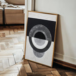 Abstract 1931 Canvas Art 18" x 24" / 45 x 60 cm / Black