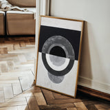 Abstract 1931 Canvas Art 18" x 24" / 45 x 60 cm / Black