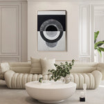 Abstract 1931 Canvas Art 60 x 40 cm / Black