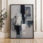Abstract 1932 Canvas Art 18" x 24" / 45 x 60 cm / Black