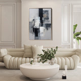Abstract 1932 Canvas Art 18" x 24" / 45 x 60 cm / Black