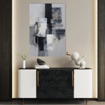 Abstract 1932 Canvas Art 18" x 24" / 45 x 60 cm / Black
