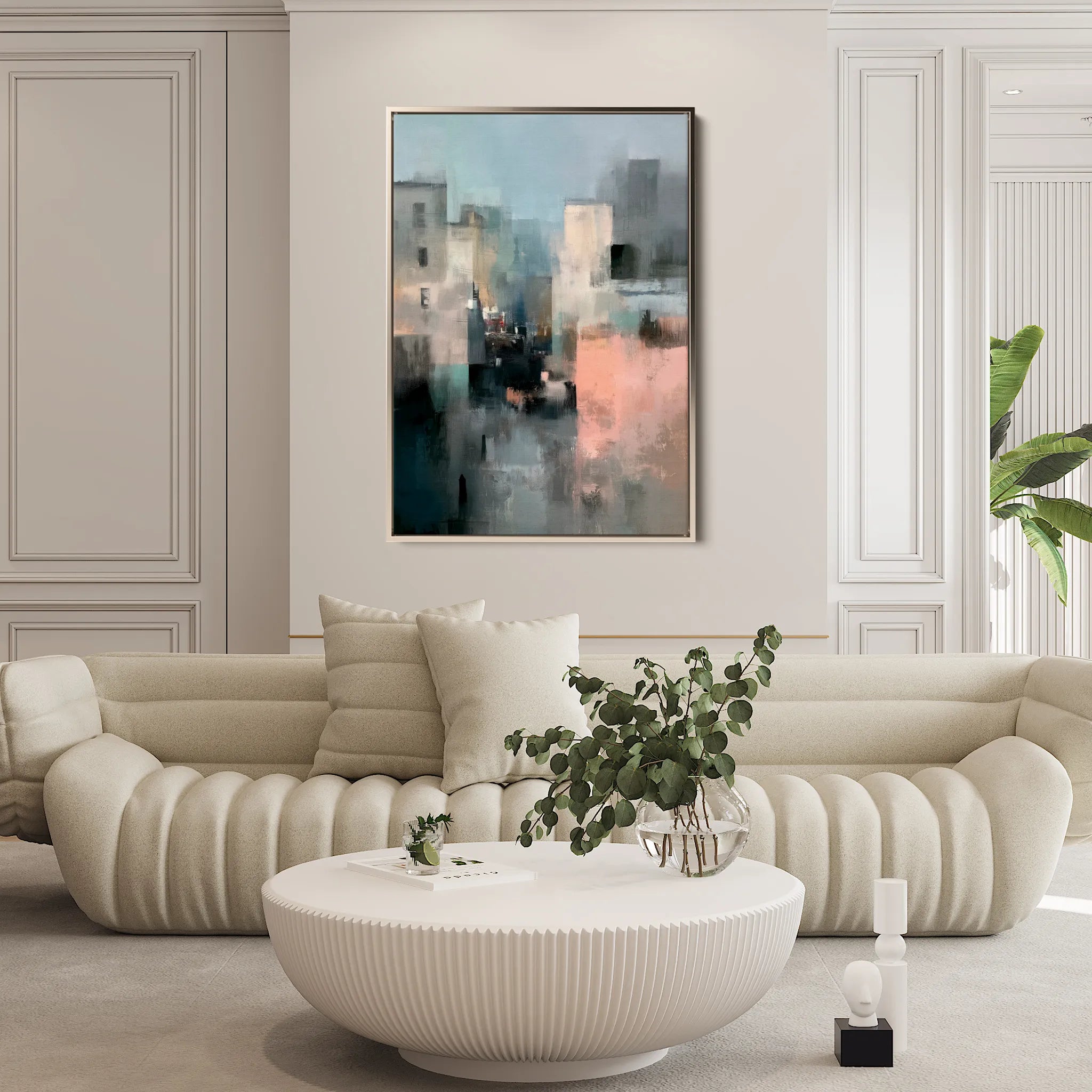 Abstract 1933 Canvas Art 18" x 24" / 45 x 60 cm / Black