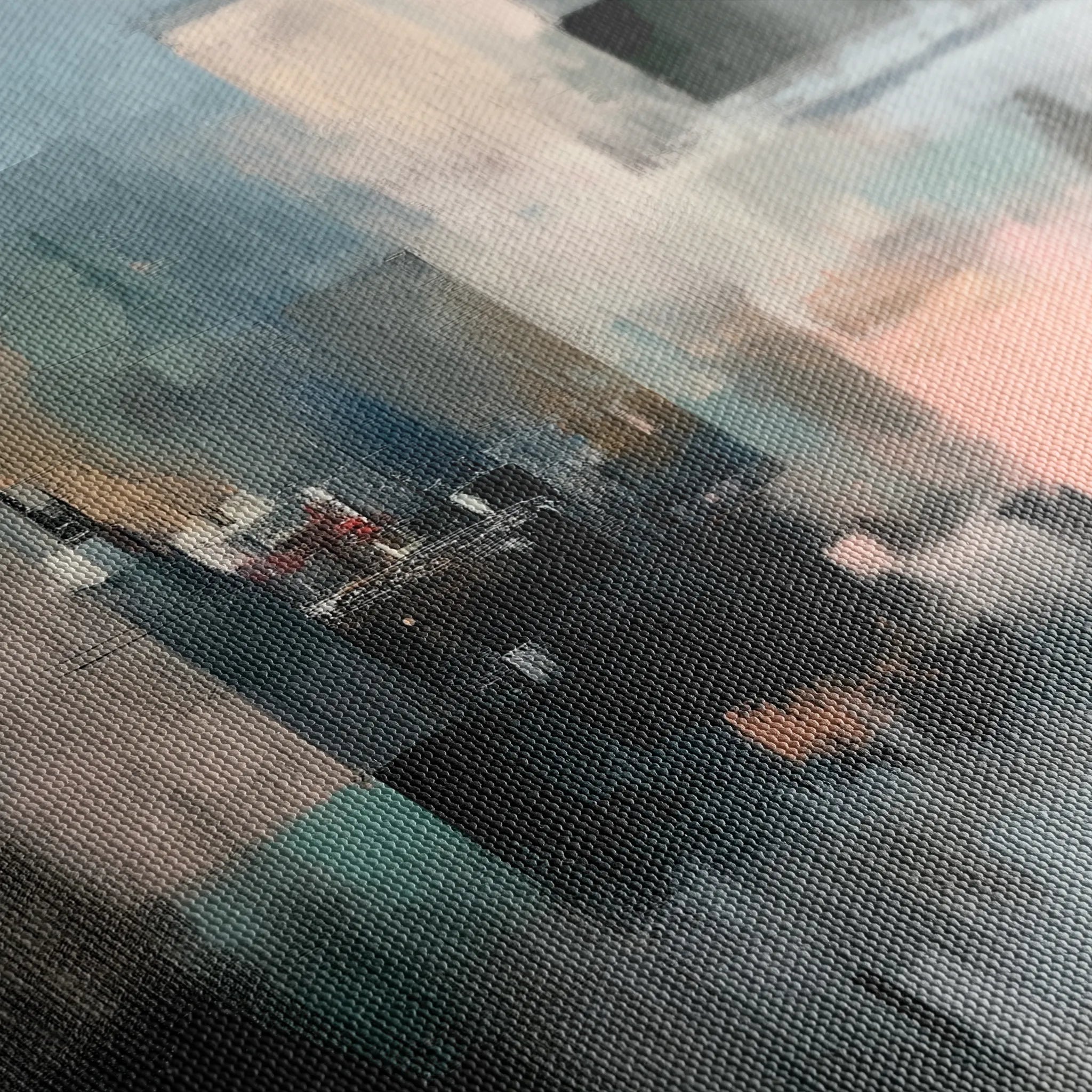Abstract 1933 Canvas Art 18" x 24" / 45 x 60 cm / Black
