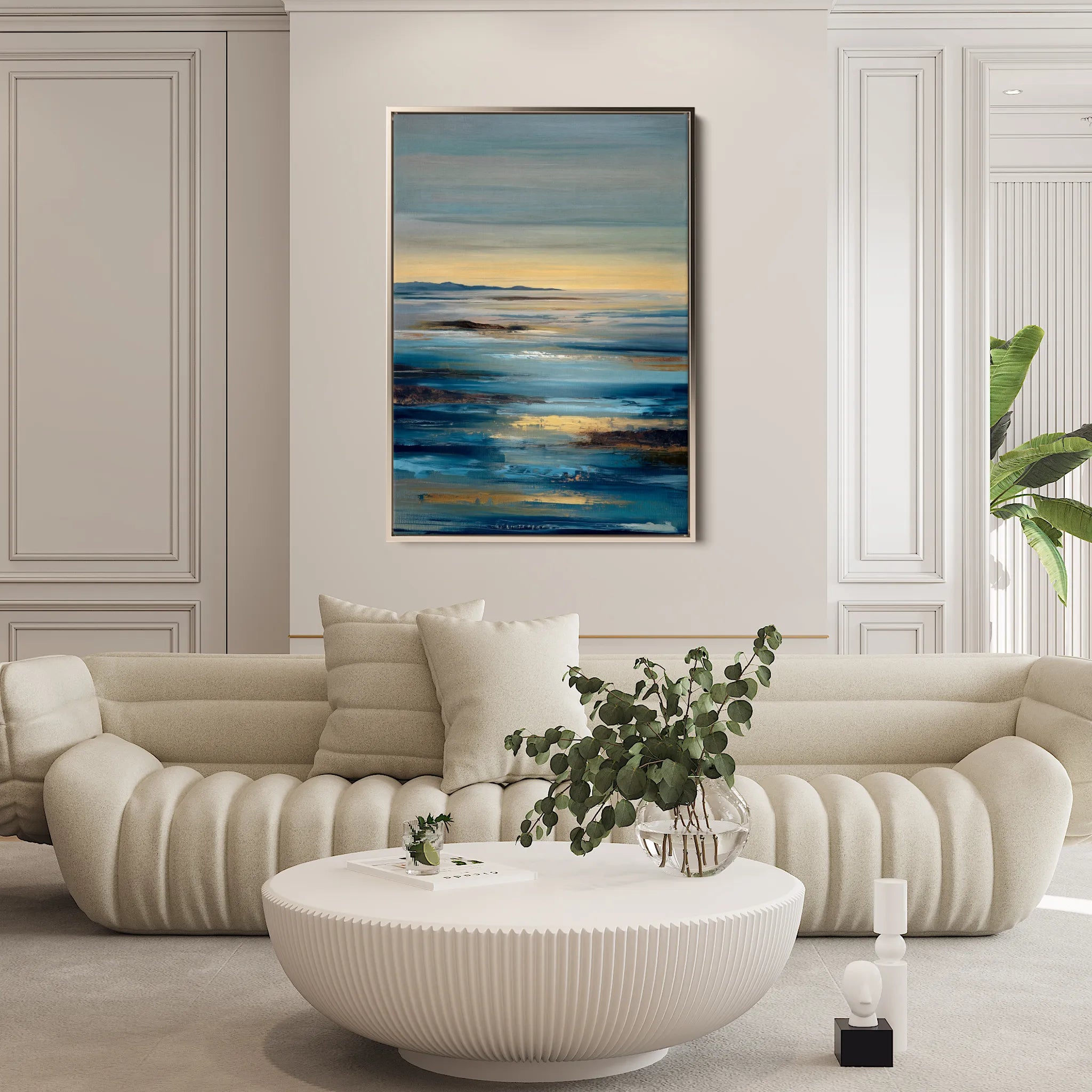 Abstract 1934 Canvas Art 18" x 24" / 45 x 60 cm / Black
