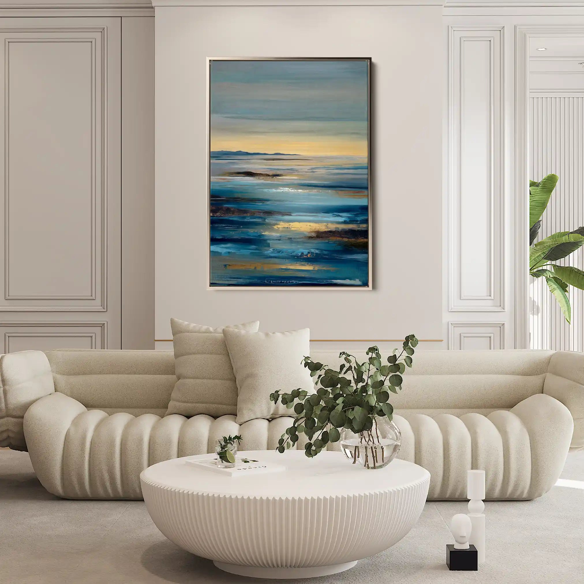 Abstract 1934 Canvas Art 60 x 40 cm / Black