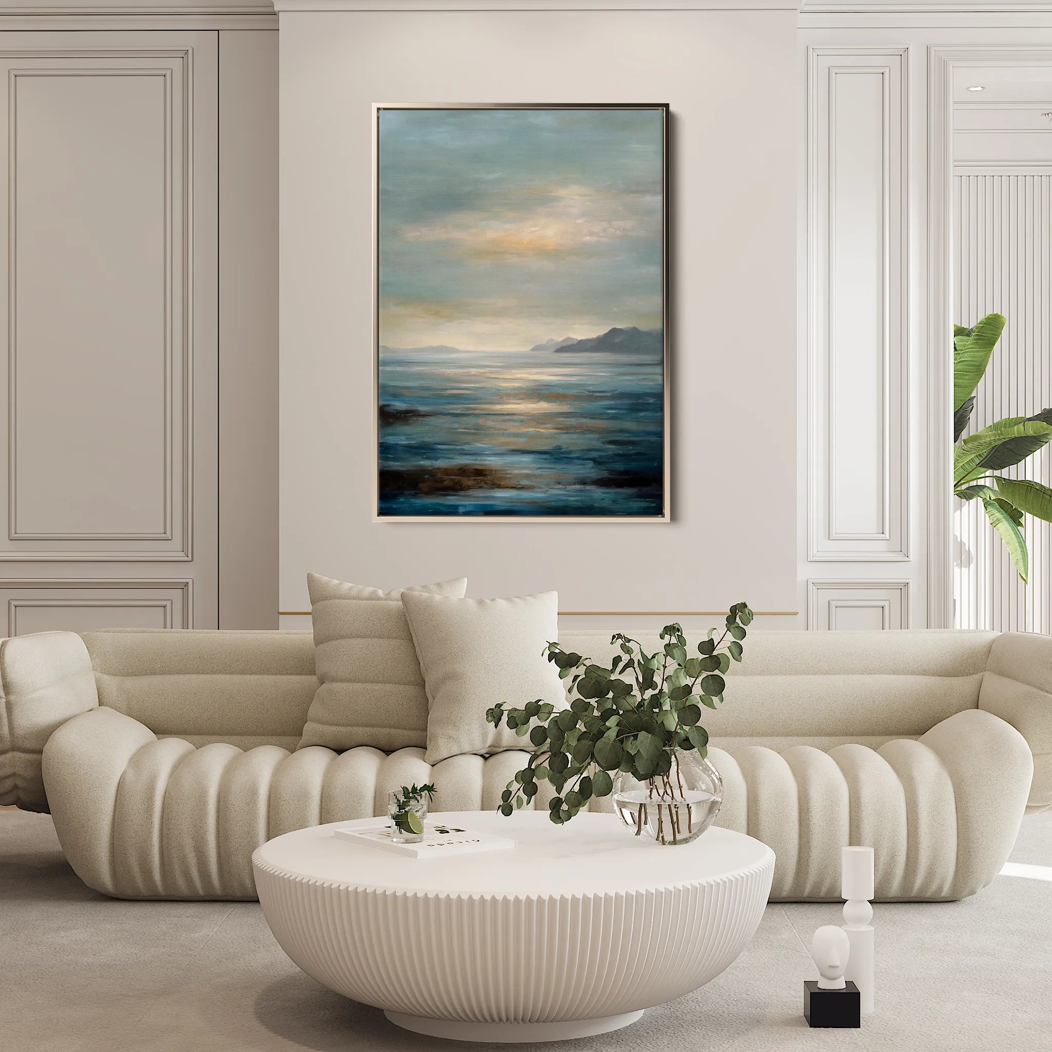 Abstract 1935 Canvas Art 18" x 24" / 45 x 60 cm / Black