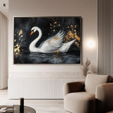 Animals 194 Canvas Art 18" x 24" / 45 x 60 cm / Black