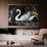 Animals 194 Canvas Art 18" x 24" / 45 x 60 cm / Black