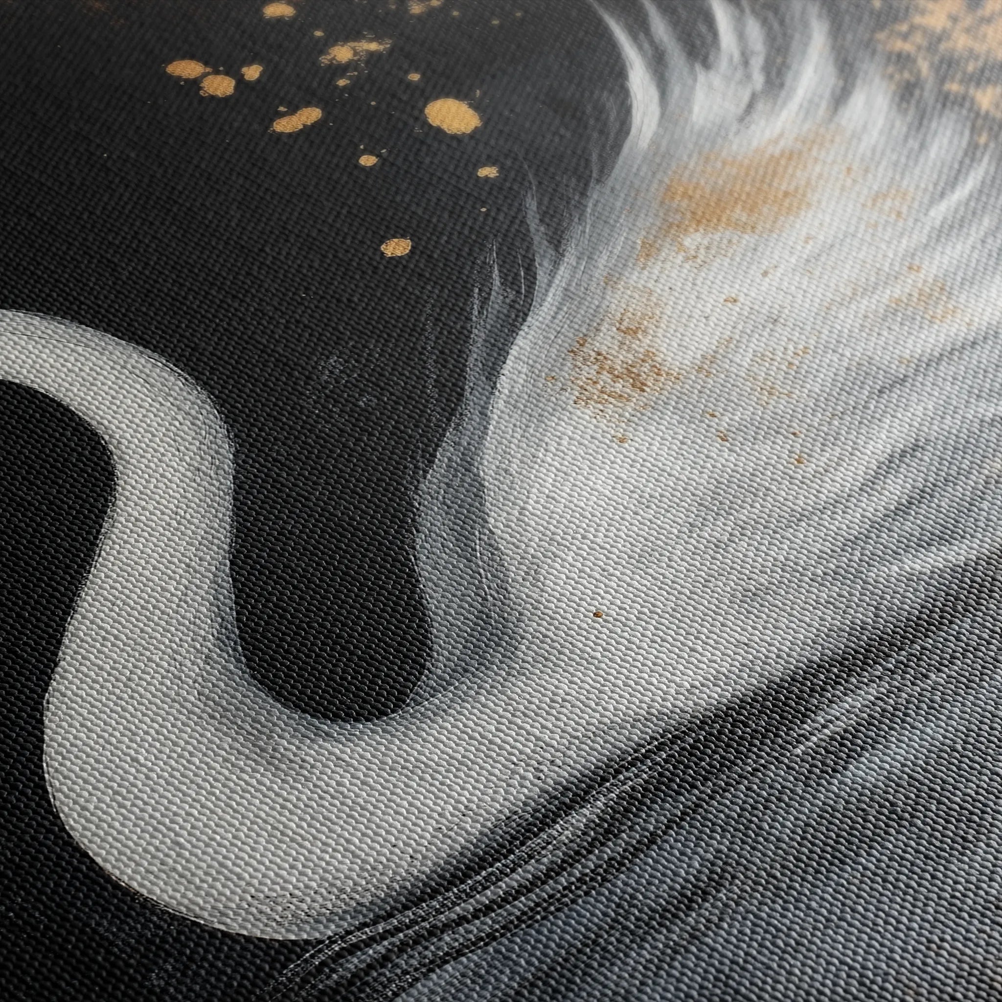 Animals 194 Canvas Art 18" x 24" / 45 x 60 cm / Black