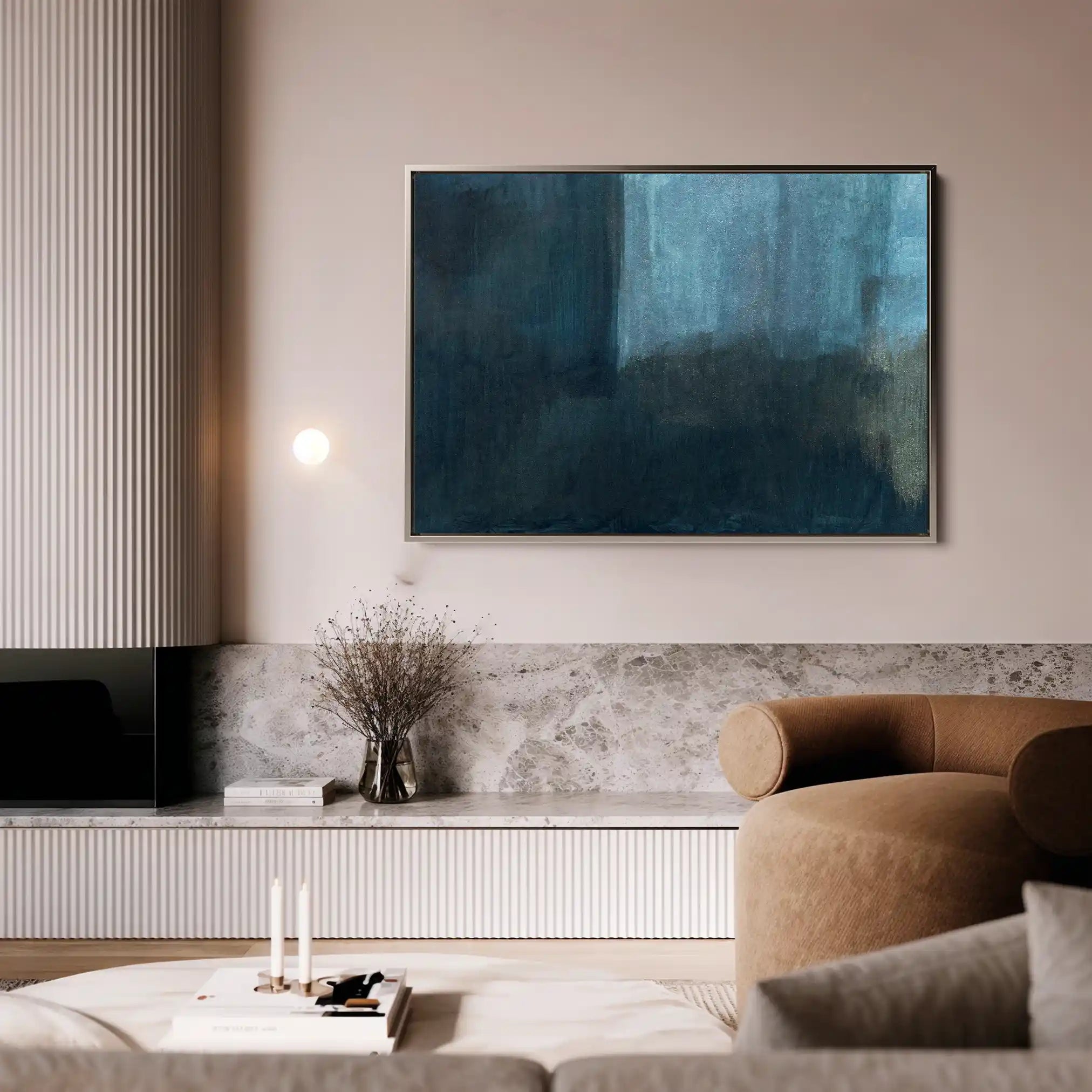 Abstract 194 Canvas Art 60 x 40 cm / Black