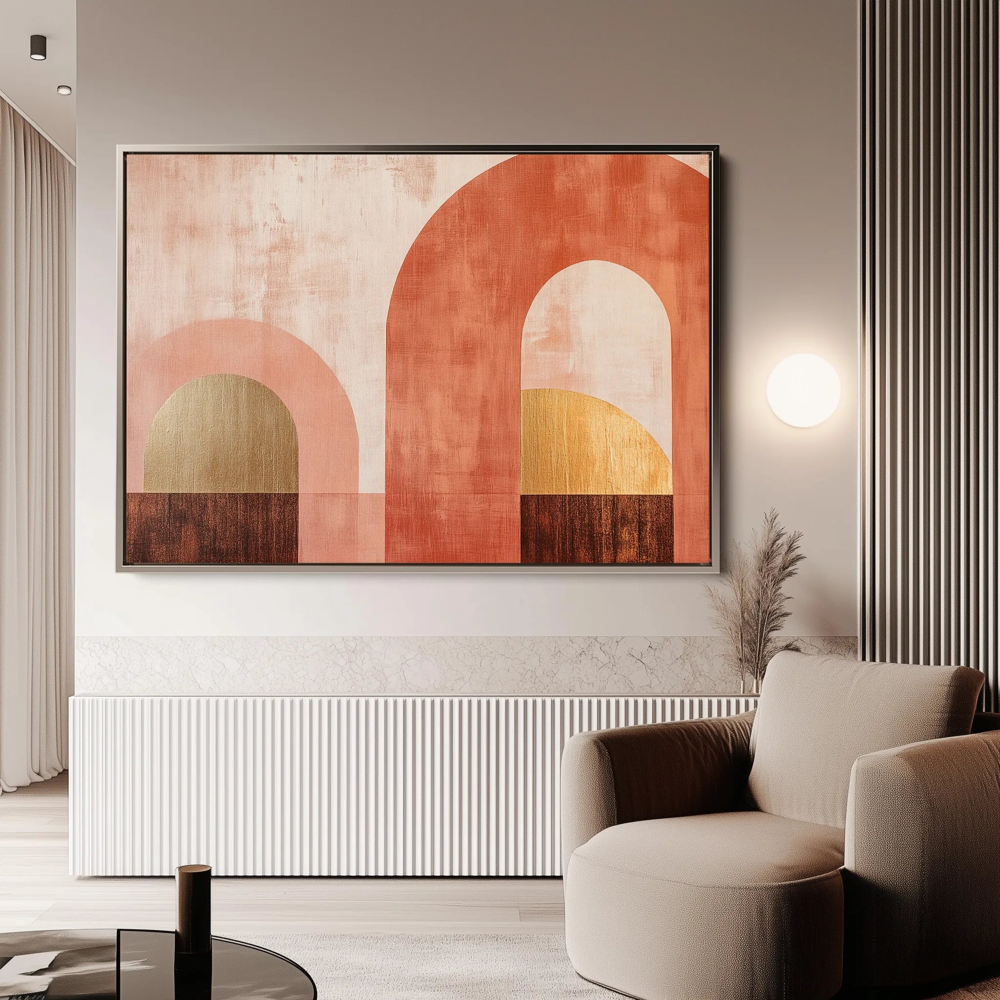 Boho 194 Canvas Art 18" x 24" / 45 x 60 cm / Black