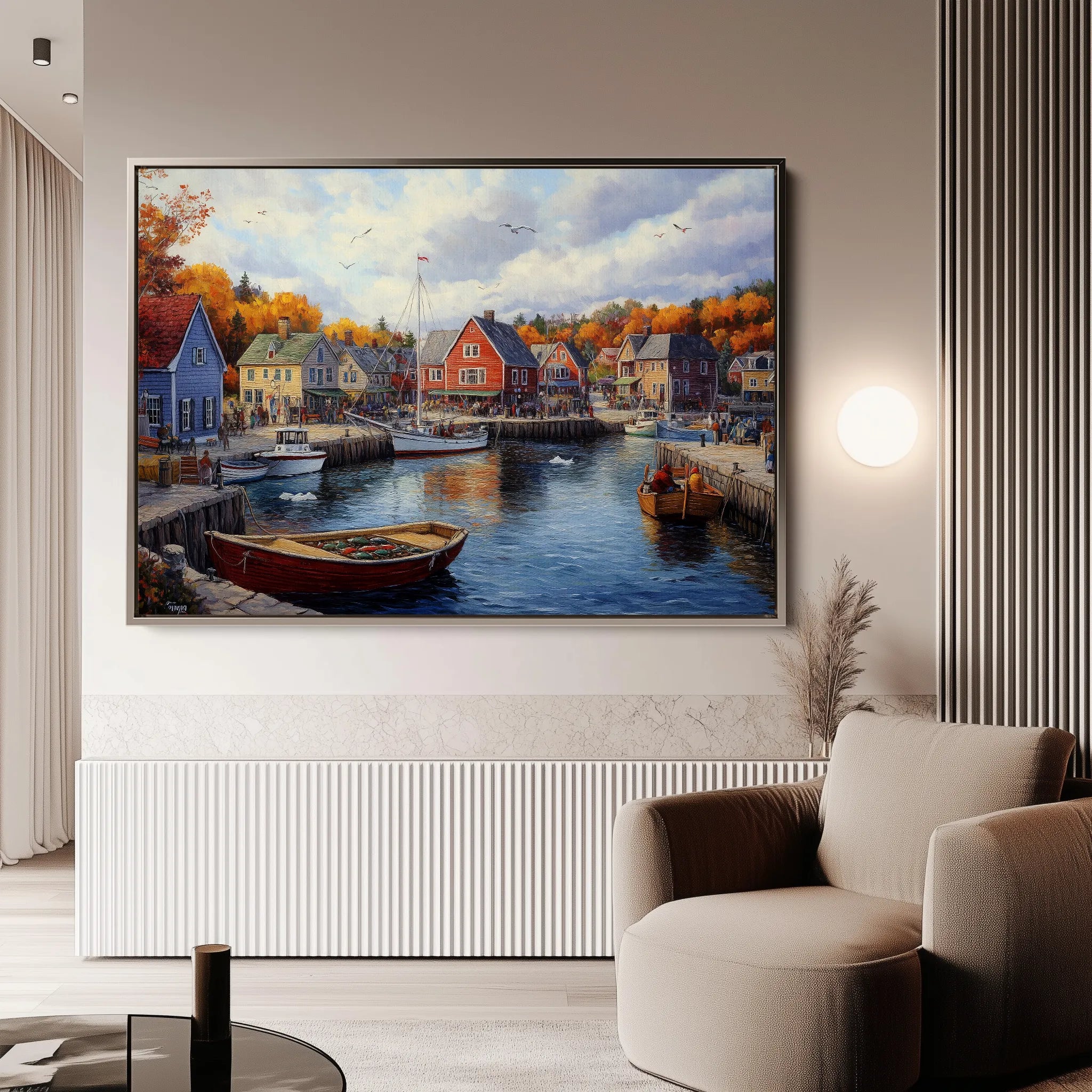 Landscape 194 Canvas Art 18" x 24" / 45 x 60 cm / Black