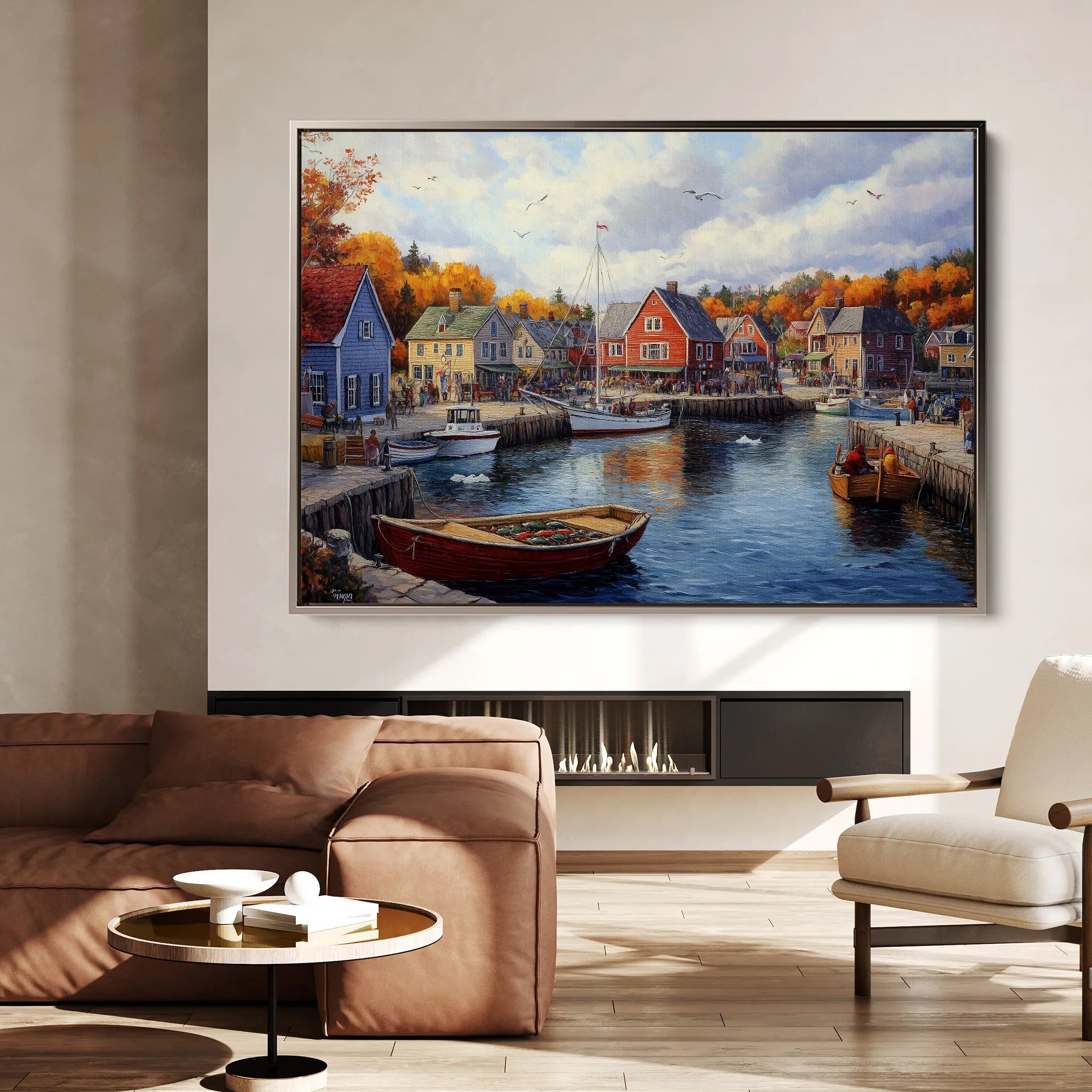Landscape 194 Canvas Art 18" x 24" / 45 x 60 cm / Black