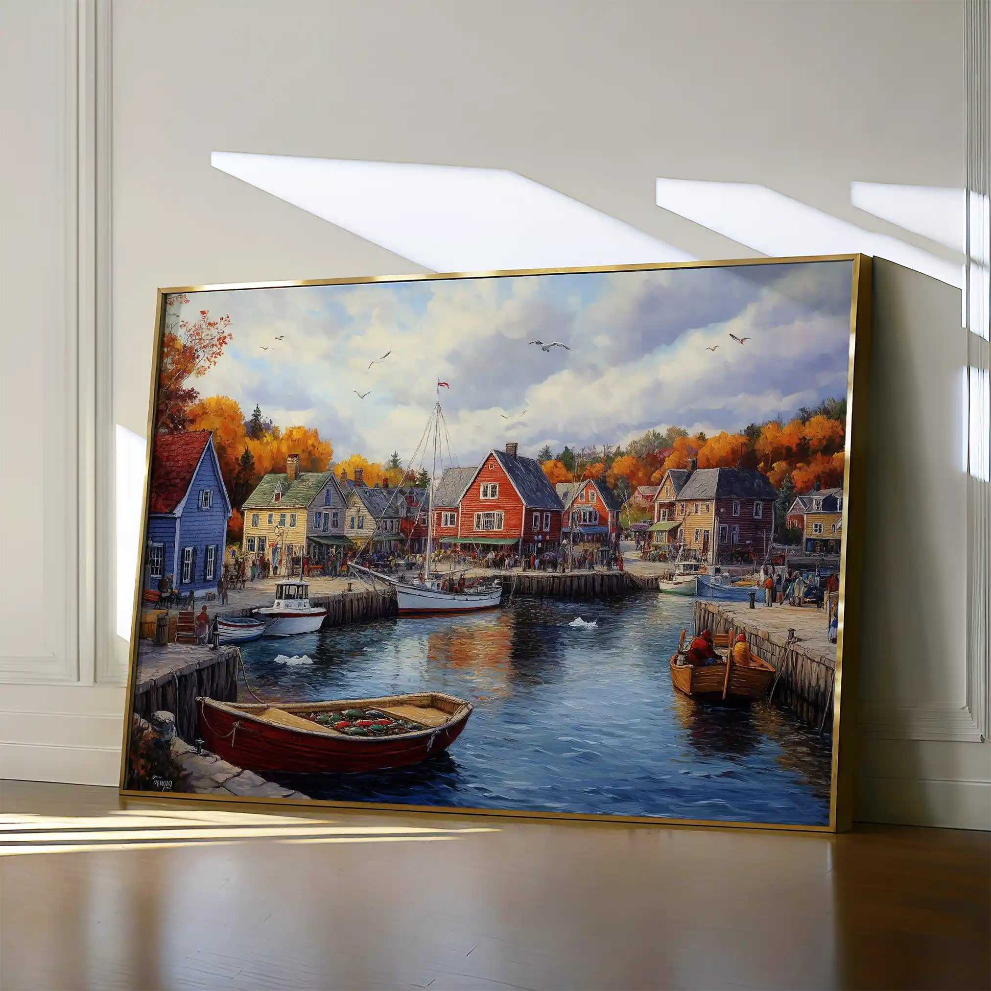 Landscape 194 Canvas Art 60 x 40 cm / Black