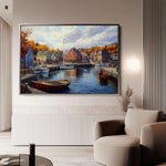 Landscape 194 Canvas Art 60 x 40 cm / Black