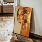 Portrait 194 Canvas Art 18" x 24" / 45 x 60 cm / Black